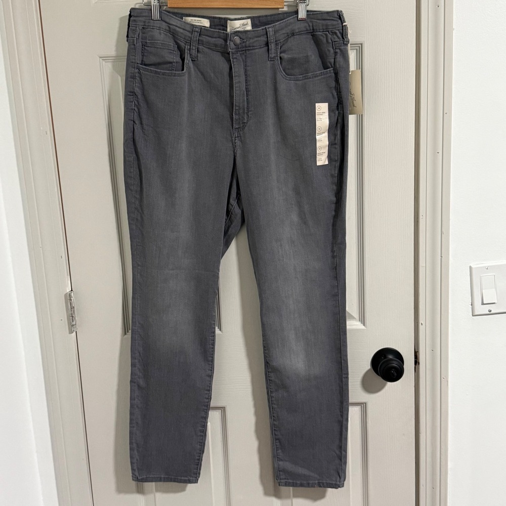 Universal Thread High‎ Rise Skinny Jeans Womens 16 Gray Denim Stretch Casual